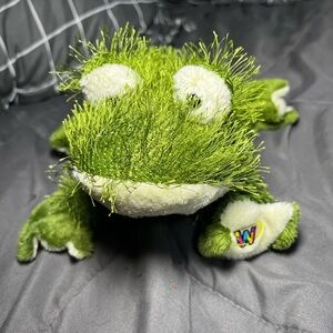 GANZ Webkinz Frog Plush HM001 8”‎ Green Stuffed Animal No Code